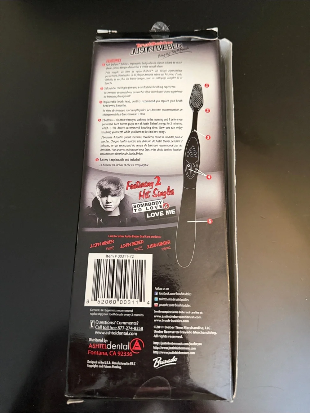 Justin Bieber singing toothbrush, new! - Picture 6 of 7